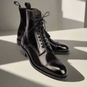 Alfred Black Lace Up Boot