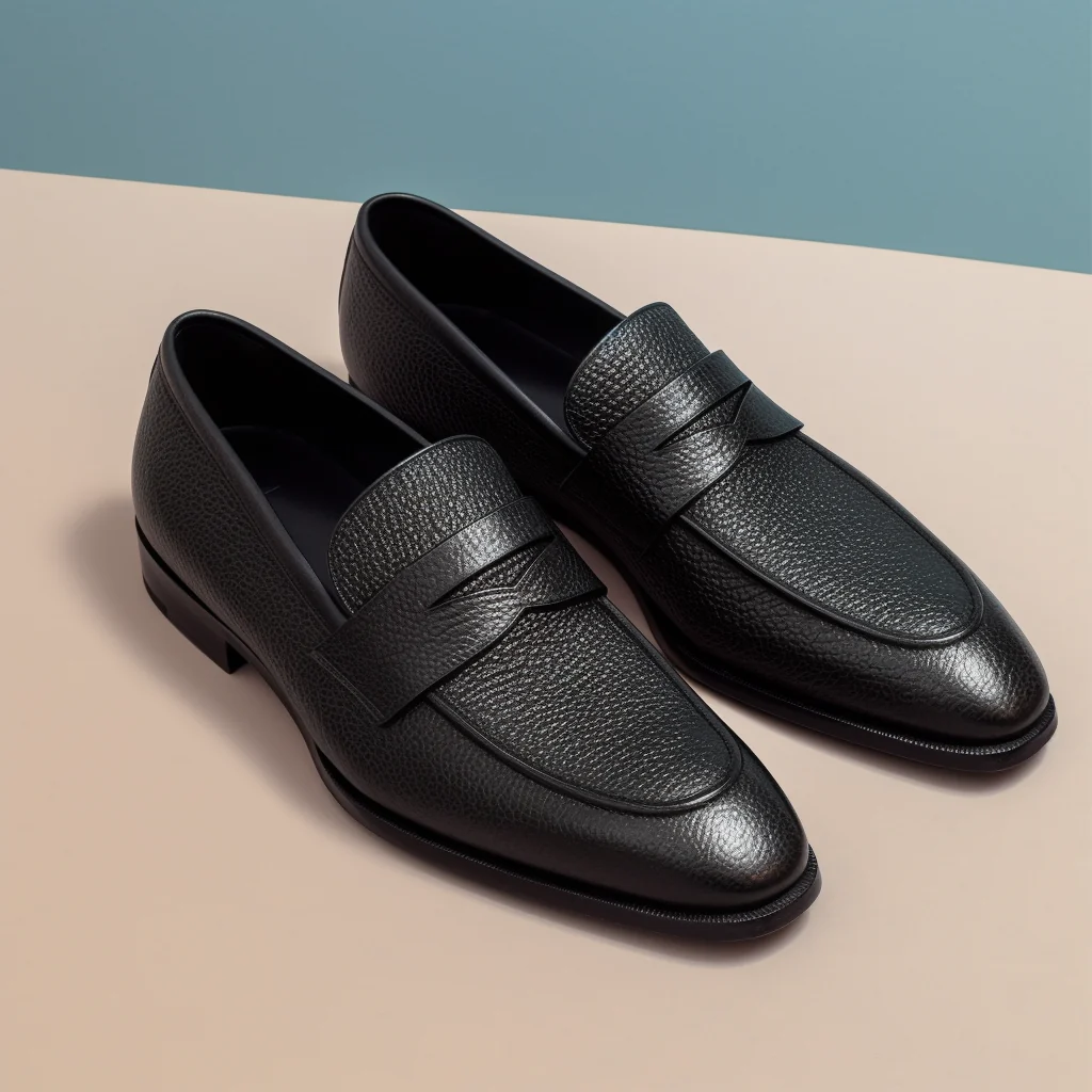 Black Eislin Velour Black Penny Loafers