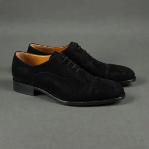 Black Suede Leather Woodford Aristokrat Oxford