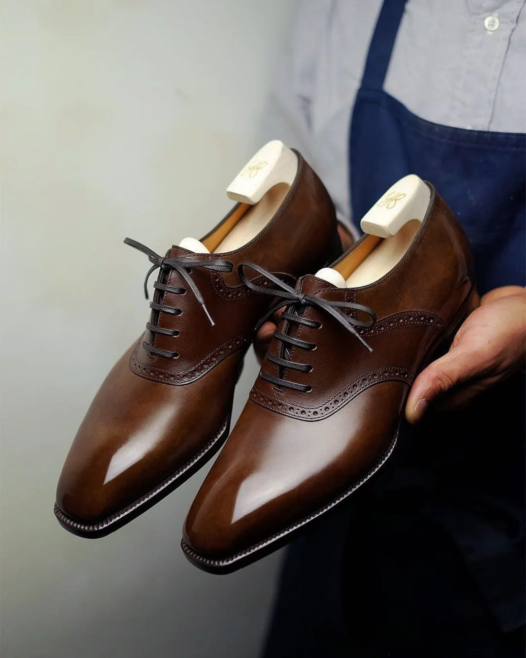 Brown Leather Elowen Madison Oxfords