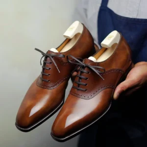 Tan Leather Elowen Madison Oxfords