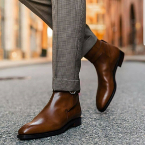 Brown Leather Amarante Slip On Jodhpur Boots