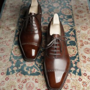 Royal Walnut Brown Leather Oxfords_Limited Edition