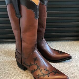 Tan Leather Edendale Cowboy Boots