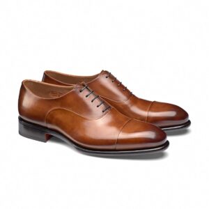 Tan Leather Woodford Balmoral Toe Cap Oxfords